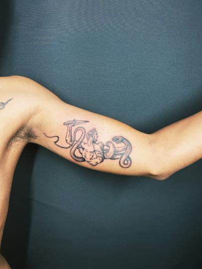 Greek snake style inner arm