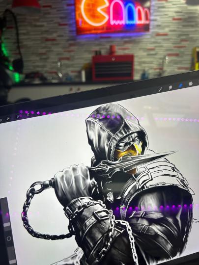 Scorpion tattoo design, work in progress