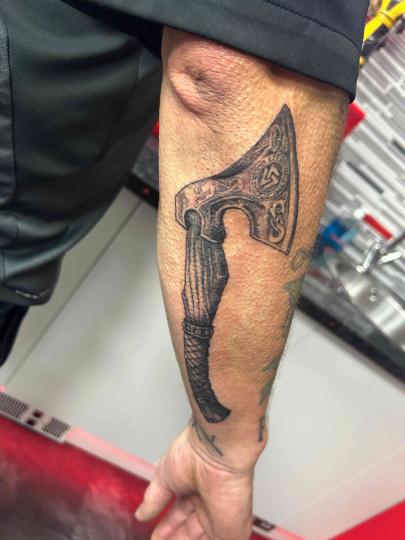 Viking style axe