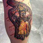 Custom embroidered Leatherface horror style patch
