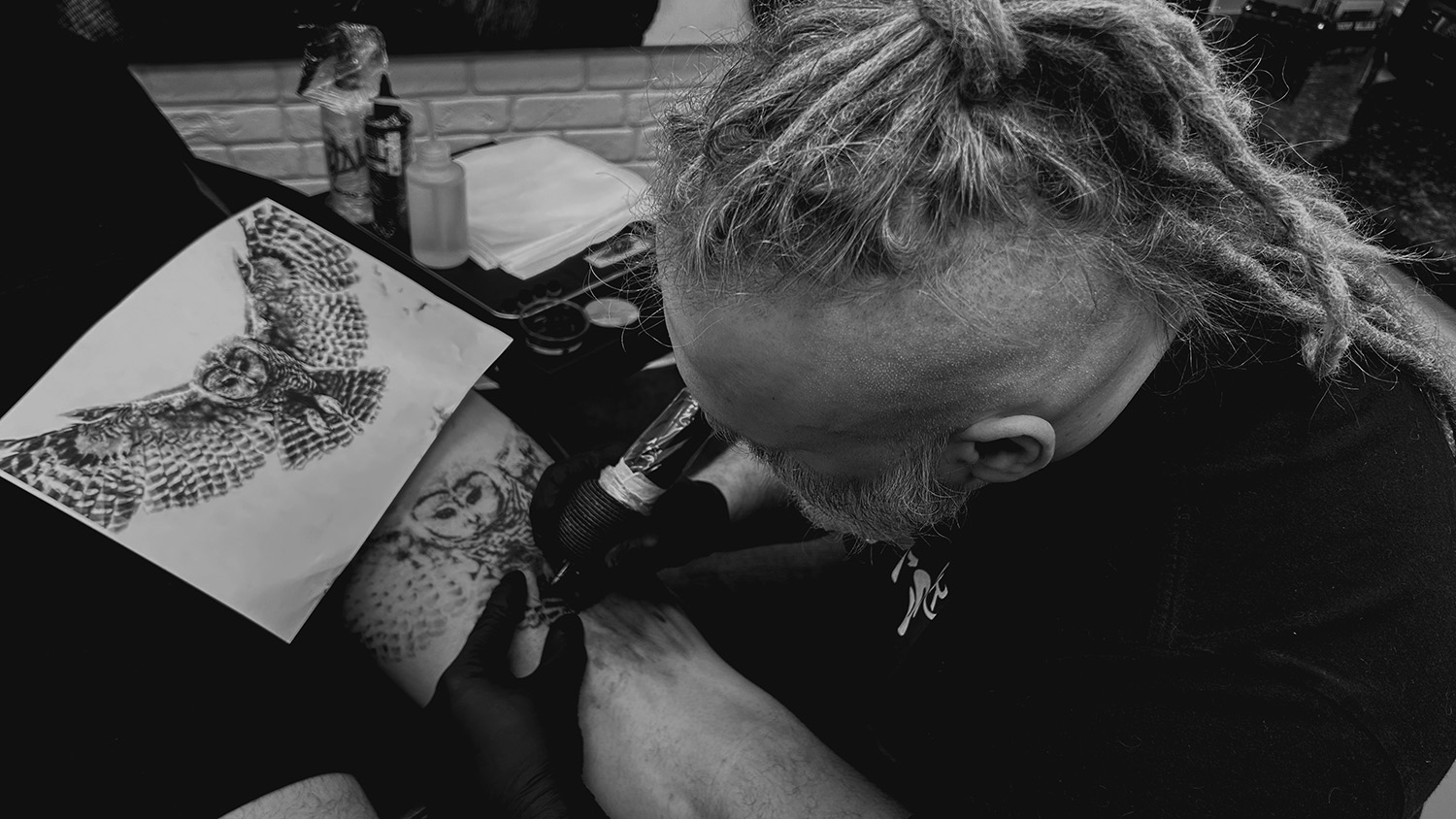 Saltash tattoo artist Tony aka RV Retro Viking