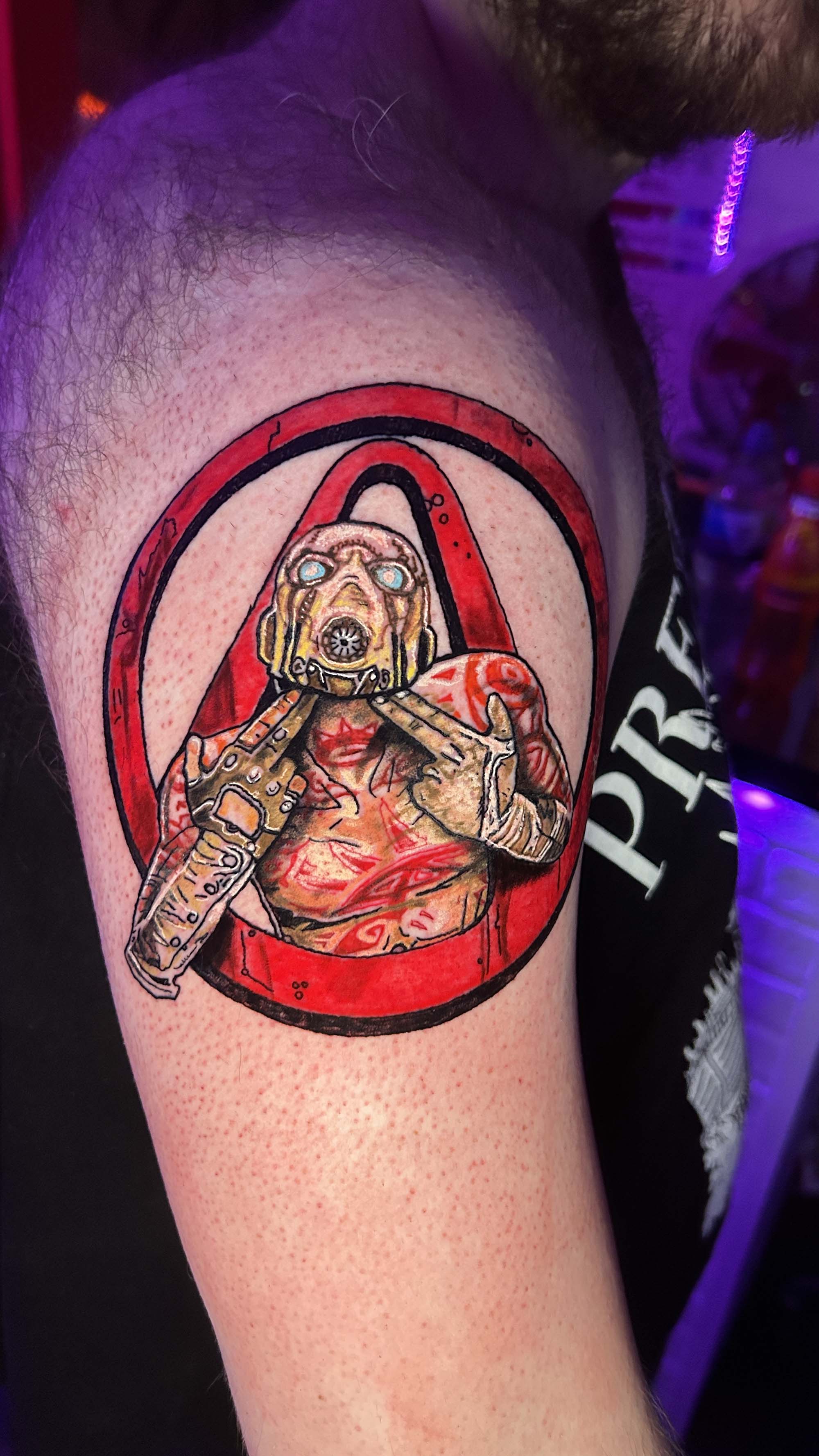 Borderlands 2 colour Tattoo